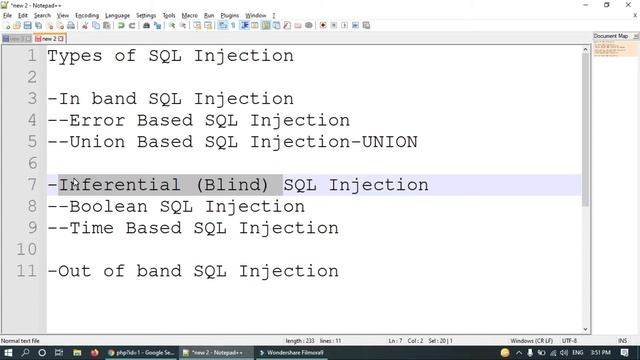 Types of SQL Injection || SQL Injection types || SQL Injection tutorial || Cyber World Hindi смотреть онлайн
