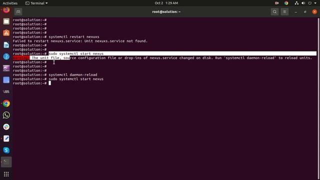Warning: The unit file, source configuration file or drop ins of nexus service changed on disk смотреть онлайн