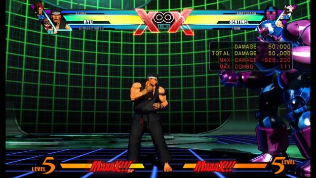 UMVC3 Ryu double launcher combo... ASMR смотреть онлайн