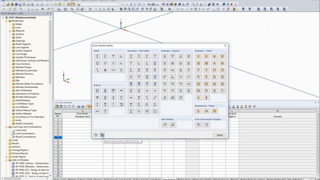 [EN] FAQ 004290 | Как импортировать параметризованную таблицу сечений в библиотеку сечений ... смотреть онлайн