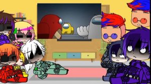 Among us Rodamrix characters react to alternative part 7 + a little visit.