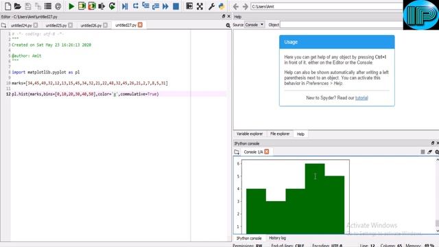 Histogram & Frequency Polygon | hist() | Matplotlib.pyplot | Part 6 | Class 12 | IP | Python смотреть онлайн