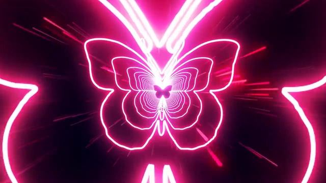 Beautiful Butterfly Neon Lights Tunnel Fast Particles 4K TikTok Trend Background #tunneltrend смотреть онлайн
