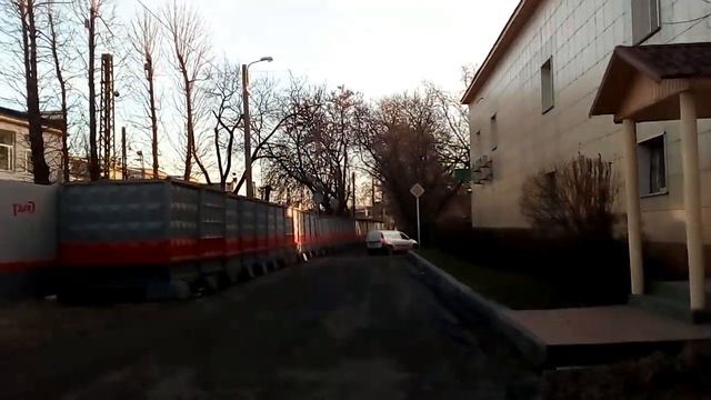 Москва 1750 Мытищинский проезд, окрестности электродепо Москва-2 зима день смотреть онлайн