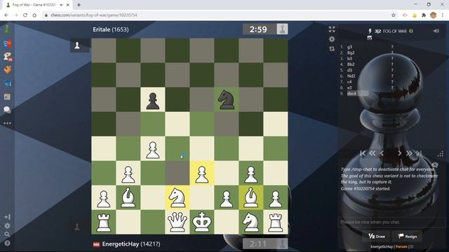 Fog of War: Chess.com Variants! смотреть онлайн