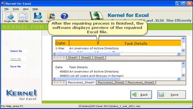 Kernel for Excel- Repair corrupted or deleted excel file. Updated version with new features смотреть онлайн