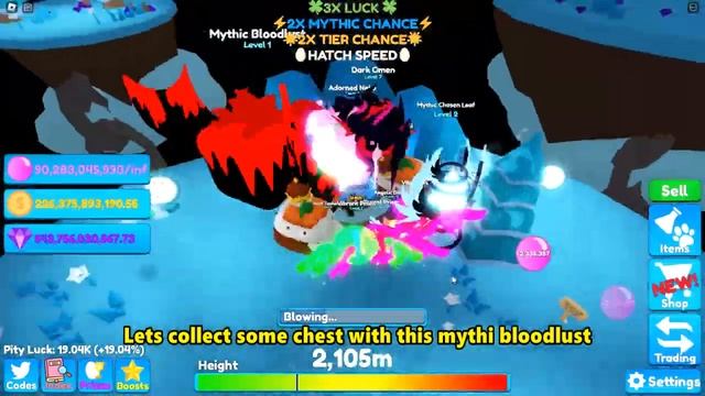 ? MYTHIC BLOODLUST SHOWCASE! + NEW COLOSSUS TITLE UNLOCKED! | ROBLOX BUBBLEGUM MAYHEM смотреть онлайн