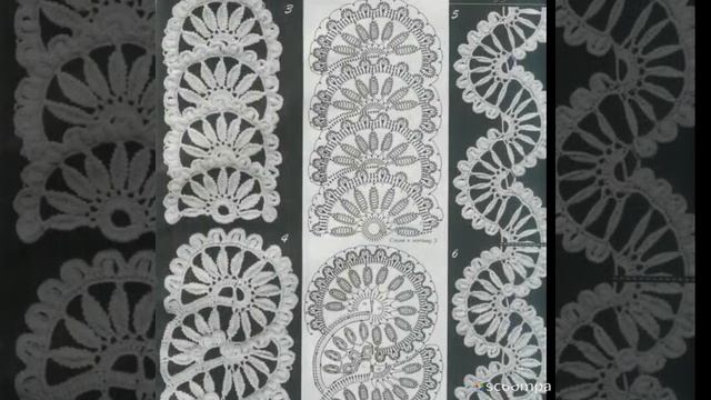 Ленточное кружево. Подборка схем для юбки.??? смотреть онлайн