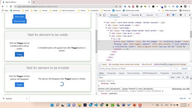 # 12 – Selenium – Conditional Waits - آموزش سلنیوم – توقف های شرطی смотреть онлайн