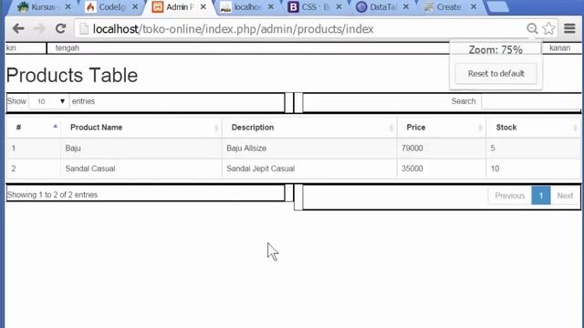 Toko Online - Part 3: Mockup dengan Bootstrap dan DataTables смотреть онлайн
