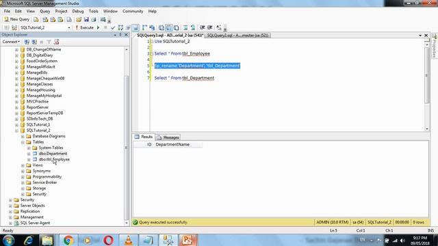 SQL Tutorial 3: How To Create,Select,Rename and Delete Table by Query in SQL? смотреть онлайн