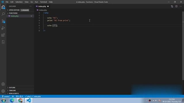Echo | Print | PHP | PHP in hindi смотреть онлайн