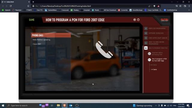 e-training PCM Programming Ford Edge 2007 смотреть онлайн