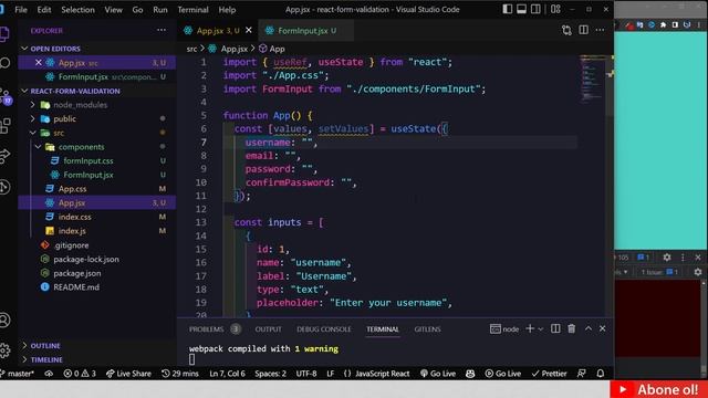 React Form Validation (Kütüphanesiz) смотреть онлайн