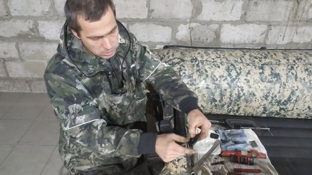 установка и настройка выносного регулируемого транца