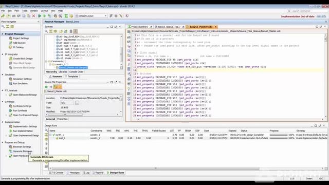 Getting started with Vivado and Basys3 смотреть онлайн