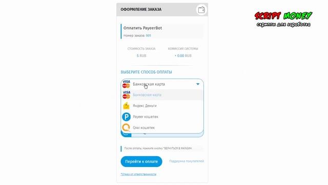 The script for accepting payments on the website for digital goods смотреть онлайн