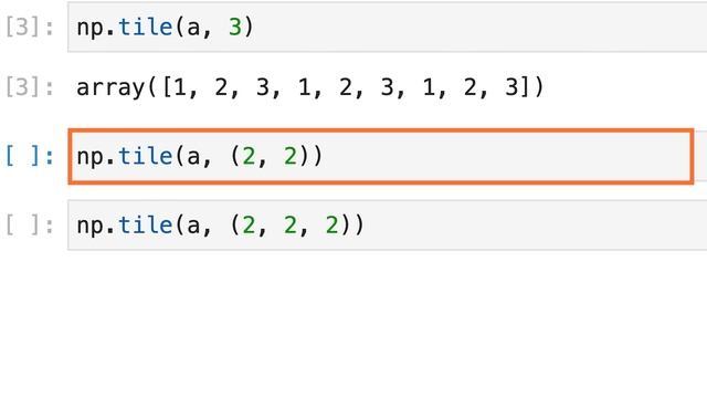【こつこつPython】Pythonで配列をタイル状に繰り返す方法｜numpy.tile смотреть онлайн