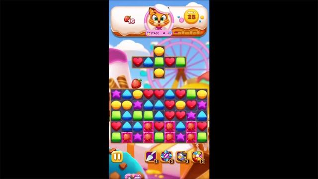 Sweet Cookie Crush: Match 3 Puzzle (Gameplay Android) смотреть онлайн