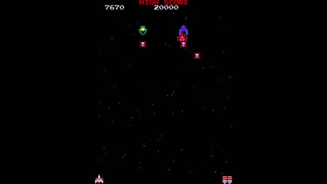 Galaga 1981 Gameplay (Namco Arcade Version)