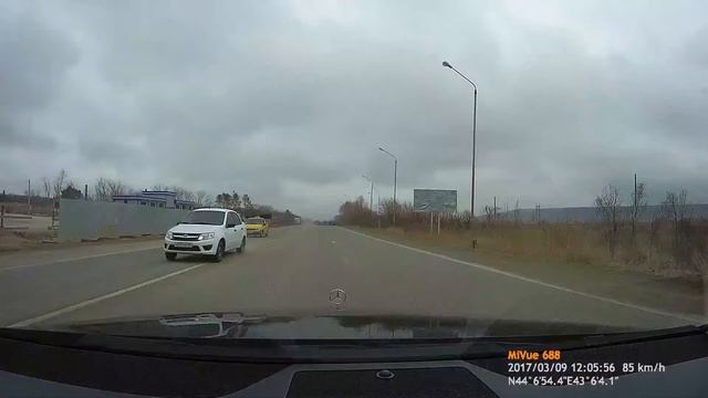 Опасный обгон 09.03.2017 п. Иноземцево смотреть онлайн