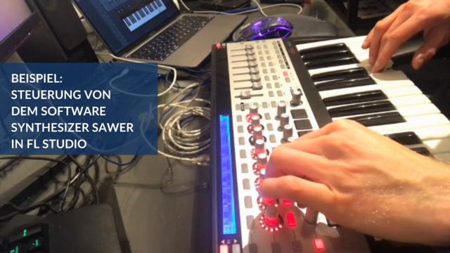 Novation 25 SL MKII USB MIDI CONTROLLERVoll Funktionsfähig Und Mit Leichten Gebrauchsspuren