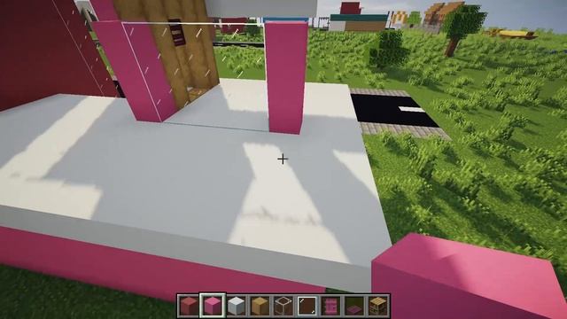 Minecraft pink house tutorial смотреть онлайн