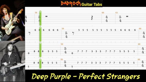 Perfect Strangers - Deep Purple - Guitar + Bass TABS Lesson