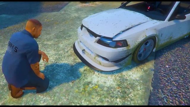 Джонни балшықтан МУСТАНГ көлігін тауып алды (GTA V) жони джони смотреть онлайн