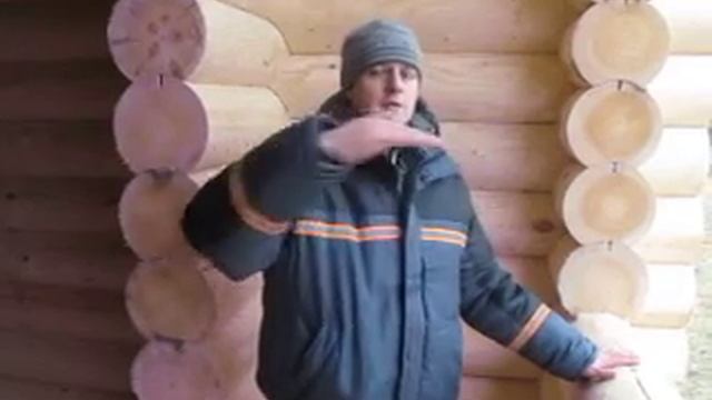 Сруб из оцилиндрованного бревна 1