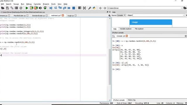 Matrices and Vectors with Python | Create | Access | Delete - P1 смотреть онлайн