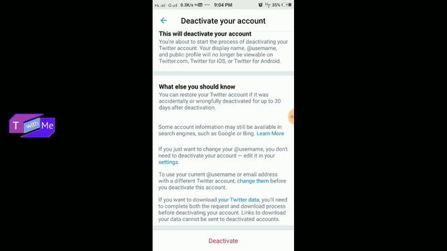 Permanently Delete Twitter Account । How To Delete Twitter Account Permanently । #Twithme