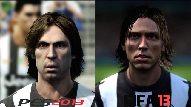 FIFA 13 v PES 13 Faces Head to Head [HD] part 1 смотреть онлайн