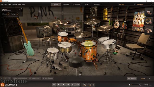 Toontrack EZDrummer 3 Pop Punk EZX All Drum Kits Demo
