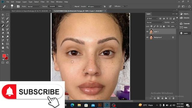 How to use healing brush tool in Photoshop | Spot healing brush tool in photoshop смотреть онлайн
