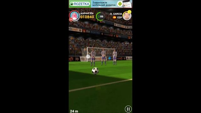 Играю Flick shoot на андроид смотреть онлайн