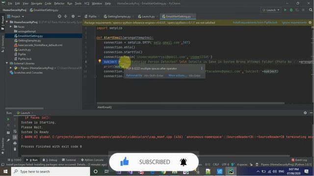 Home Security System Part 6 Email Setting in Python смотреть онлайн