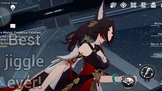 Jiggle Physics in Honkai Star Rail Part 2 (Bronya, Asta, March 7, Tingyun) "Young Adult" model смотреть онлайн