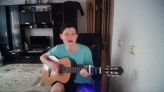 Айдамир Мугу - Чёрные глаза, пою и играю на гитаре в живую:cover. смотреть онлайн