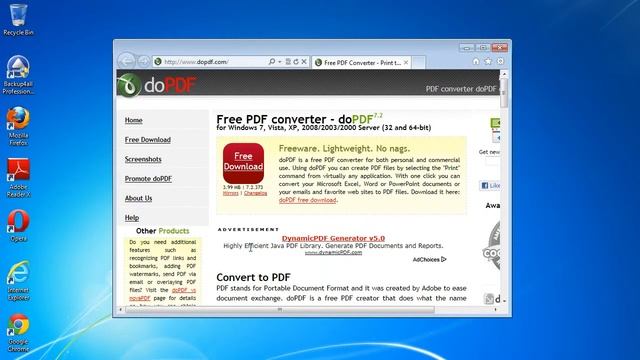 Convert a web page to PDF from Internet Explorer смотреть онлайн