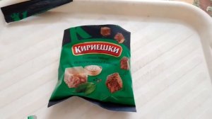сухарики Кириешки со вкусом холодца и хрена, со вкусом салями