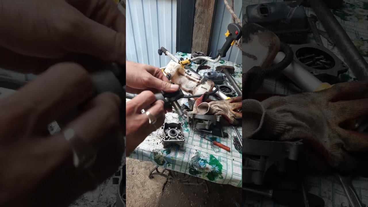 Мотокоса Huter заклинила,обильная смазка! #ремонт #stihl #diy смотреть онлайн