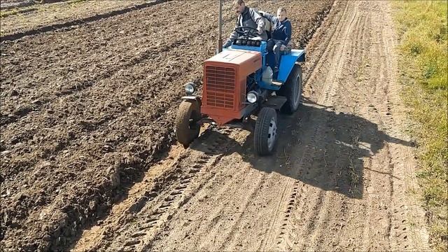 Самодельный трактор Mercedes OM-615 2,0 disel обзор Homemade tractor смотреть онлайн