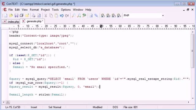 160 Protecting Email with String to Image Part 4 PHP Tutorials смотреть онлайн
