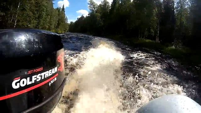 фрегат М-480 FM Light Jet на водомете Golfstream (Parsun) T 25 BM JET по рекам Карелии #2 смотреть онлайн