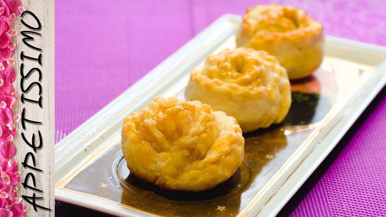 Хрустящие розы из слоеного теста с начинками ☆ Простые рецепты из слоеного теста смотреть онлайн