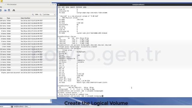 How To Create LVM Logical Volume/Partition/Diskgroup In Red Hat Linux смотреть онлайн