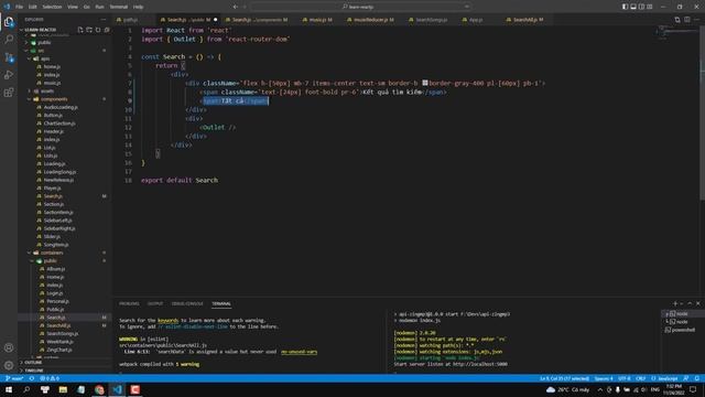 [#35] Xây dựng chức năng tìm kiếm (2) | Tự học reactjs - Clone zingmp3 смотреть онлайн