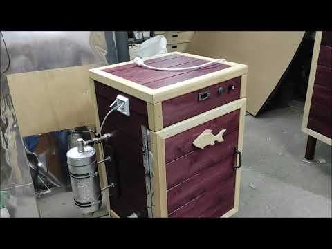 Обзор большой и маленькой коптильни для горячего и холодного копчения. смотреть онлайн