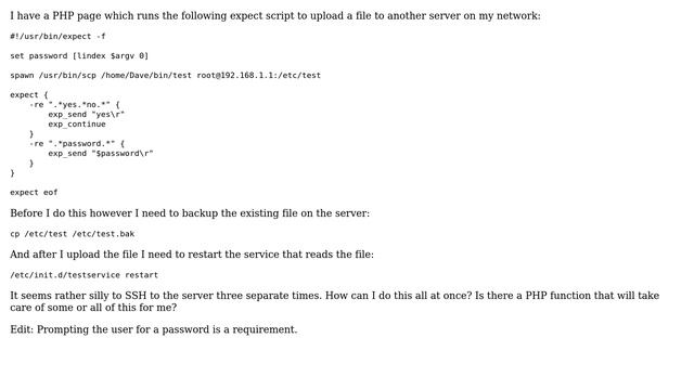 Unix & Linux: PHP exec expect script with SCP then SSH (2 Solutions!!) смотреть онлайн